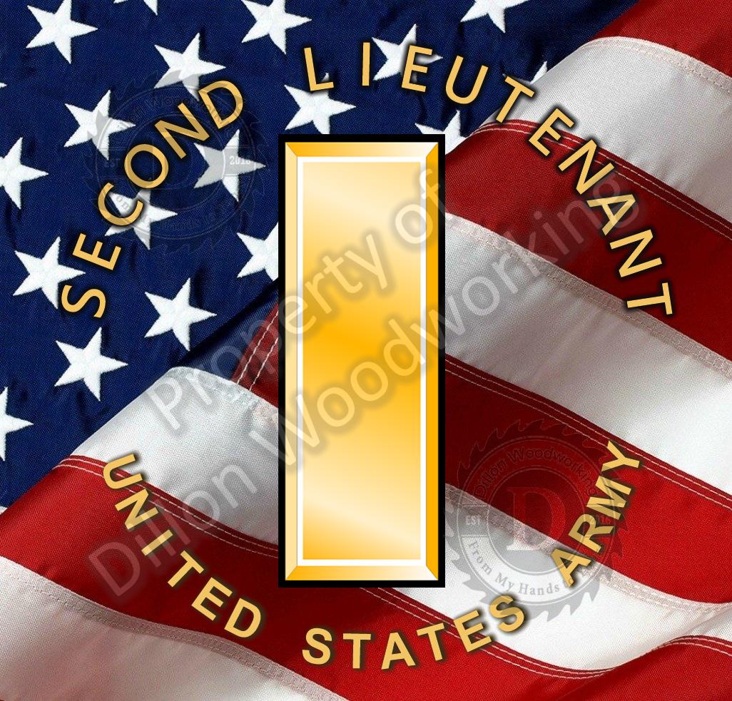 US Army Officer Ranks on Flag