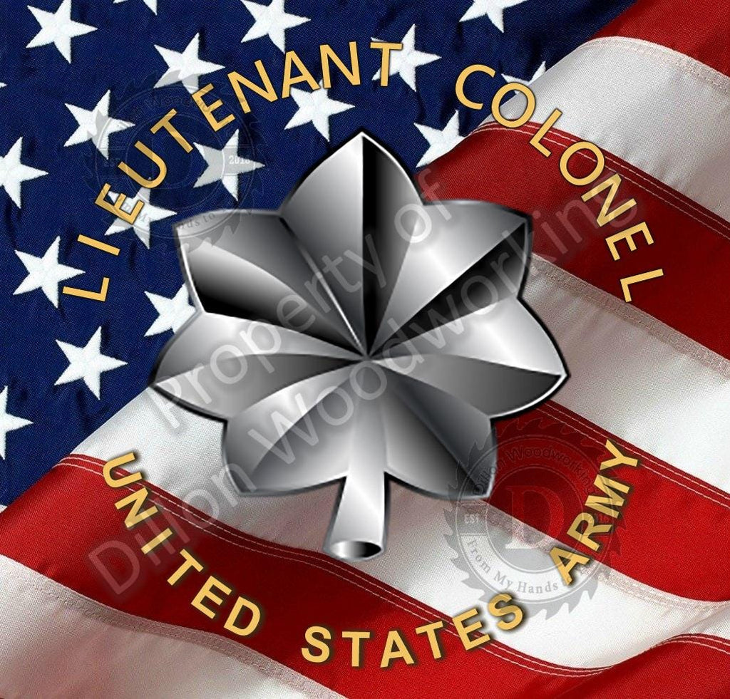 US Army Officer Ranks on Flag