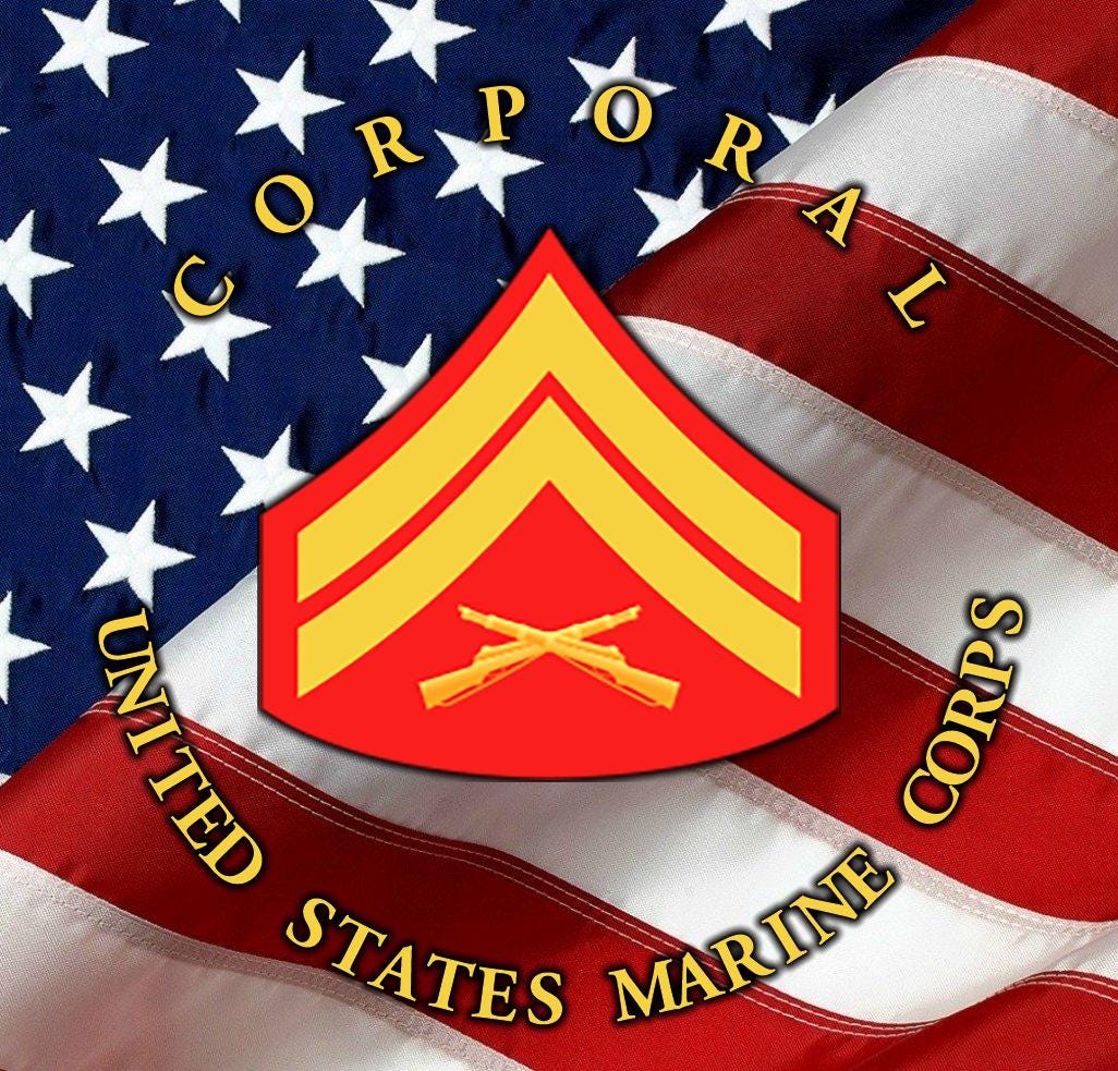 US Marine Enlisted Rank Pen blanks