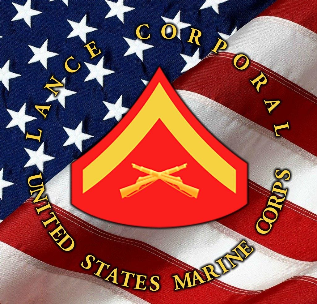 US Marine Enlisted Rank Pen blanks